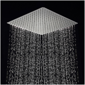 Bath Select Brushed Nickel Square Rainfall Showerhead Ultrathin Style